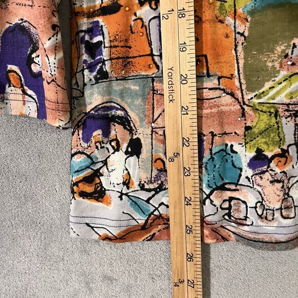 Miss Nikky Y2K Retro Bling Shirt Womens Sz L Italy Scene - Picture 6 of 8